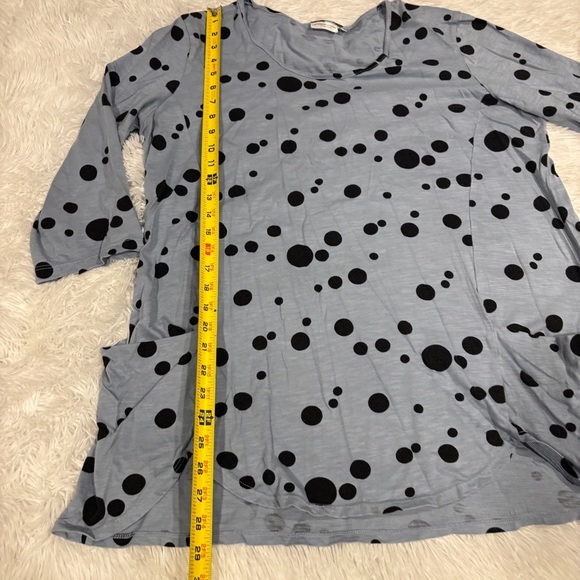 Prairie Cotton USA-Made Polka Dots All Cotton Tunic ~ Size Large - Picture 4 of 10